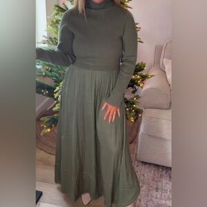 Anthro’s The Thea Twofer Sweater Dress